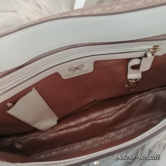 Anya Hindmarch Jackson Bag Cream Leather Buckle - Picture 8 of 8